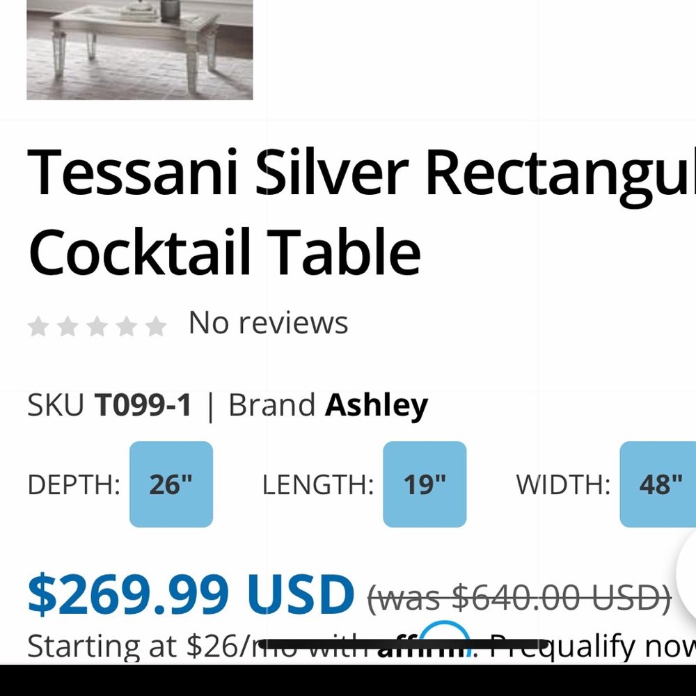 Cocktail table - Picture 2 of 2